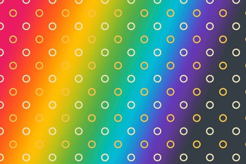 Creative concept colorful dots background. Abstract dotted design for poster, card, banner, empty