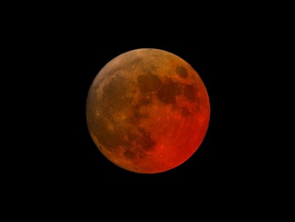 Super blood moon total eclipse