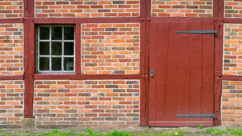 Entrance to an old barn