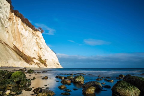 Baltic Sea coast on the island of Mön in Denmark