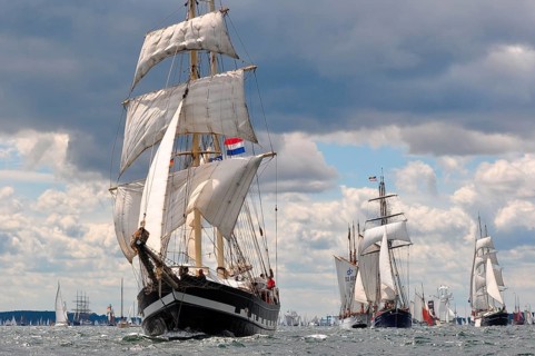 Baltic Sea, Windjammerparade, Kieler Förde, Kieler Woche, Kiel, Schleswig-Holstein, Germany, Europe