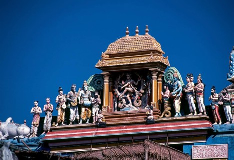Stucco work in Thillai Nataraja temple in Chidambaram, Tamil Nadu, South India, India, Asia