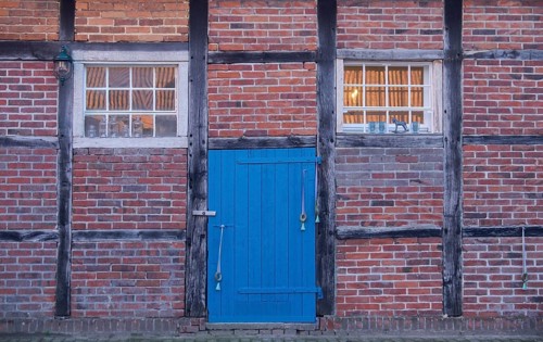 Half-timbered barn