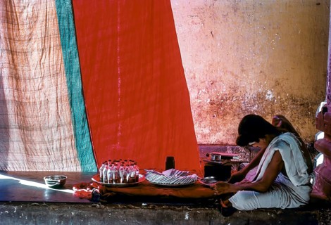 A scene in Thillai Nataraja temple in Chidambaram, Tamil Nadu, South India, India, Asia