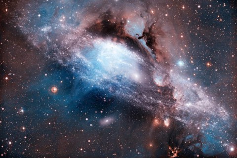 Incredibly beautiful galaxy in outer space. Black hole. Elements of this image furnished by NASA