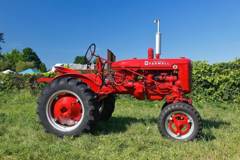 Vintage farm truck, farm event, Hinchinbrook, Province of Quebec, Canada, North America