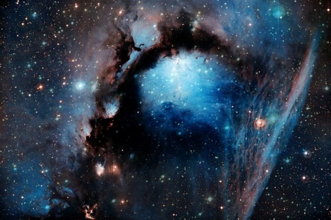Nebula, cluster of stars in deep space. Science fiction art. Elements of this image furnished by