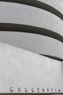 Solomon R. Guggenheim Museum, Upper East Side, close-up of the spiral structure of the Guggenheim