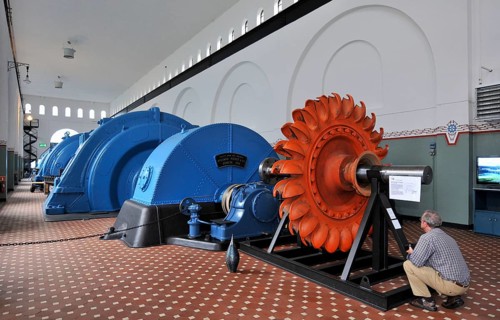 Generator Hall, Power Station, Kraftstasjon Norwegian Hydroelectric and Industrial Museum,