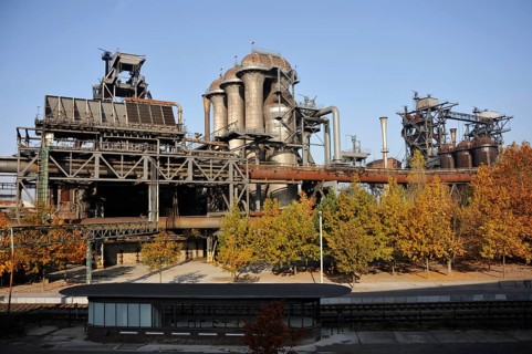 Blast furnace, Industrial Culture Route, disused industrial plant, Duisburg-Nord Landscape Park,