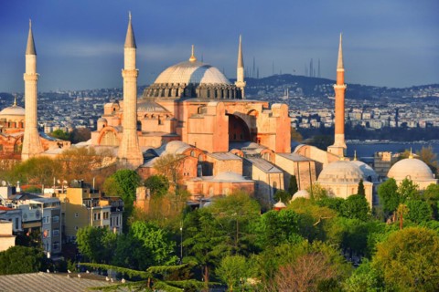 Hagia Sophia museum (Ayasofya Muzesi) in Istanbul, Turkey, Asia
