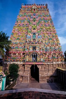 Sarangapani temple Rajagopuram the main gateway has eleven tiers and has a height of 173 ft 53 m in
