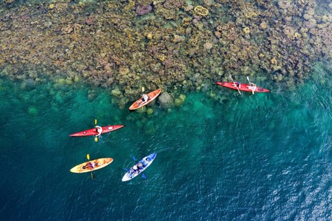 Kayaking in Fjords near Tufi, Tufi, Cape Nelson, Papua New Guinea, Oceania