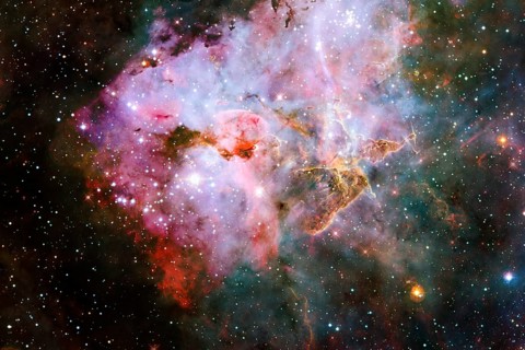 Starfield. Cosmos art. Elements of this image furnished by NASA