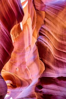 Majestic natural architecture of the Antelope Slot Canyon, Navajo Tribal Park, Arizona, USA, North