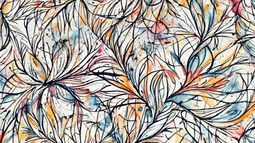 Artifical Intelligence generated creative Abstract watercolor background template, Abstract Modern
