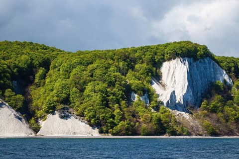 Baltic sea coast on isle of Rugen