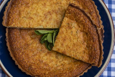 Flaó, typical cheese cake, Can Jeroni bakery, Sant Francesc, Formentera, Pitiusas Islands, Balearic