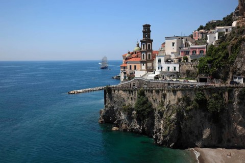 Atrani on the Amalfi Coast, Campania, Italy, Europe