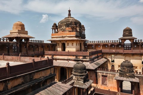 Datia palace indian architecture. Madhya Pradesh, India, Asia