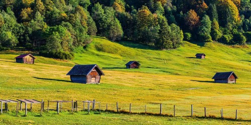 Wiesstädl am Geroldsee, Werdenfelser Land, Upper Bavaria, Bavaria, Germany, Europe