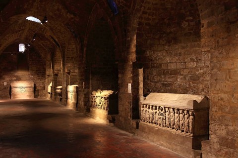 City of Palermo, the Cathedral Maria Santissima Assunta, sarcophagi in the crypt, UNESCO World