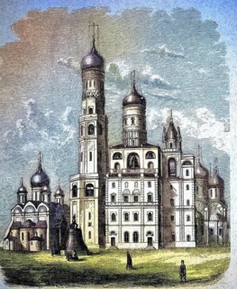 Belfry of Ivan Welicki, Novodevichy Monastery or New Virgin Monastery, Moscow, Russia, 1880 /
