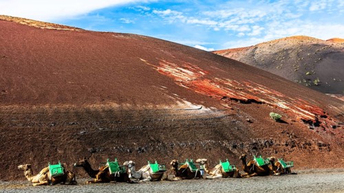2016, Timanfaya National Park, Lanzarote, Fire Mountains of Timanfaya National Park, Montanas del