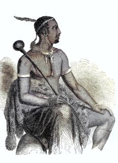 Moshesh, chief of the Bassuto Indians from South Africa, Lesotho, 1880 / Moschesch, Häuptling der