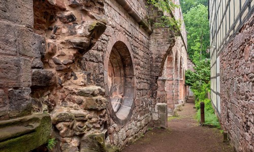 Ruins of the monastery church, former Cistercian nunnery, Stadtroda, Thuringia, Germany, Europe