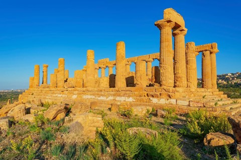 Temple of Juno, Valley of Temples, Agrigento, Sicily, Italy, Europe