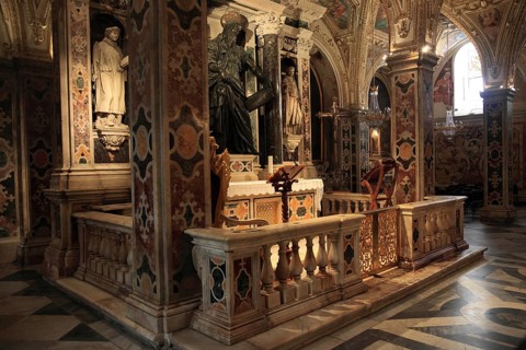 Crypt in the Cathedral Cattedrale di Sant' Andrea, Amalfi, Campania, ItalyAmalfi, Italy, Europe
