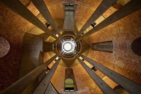 Interior shot, view of the bell tower, French Cathedral, Gendarmenmarkt, Berlin, Germany, Europe