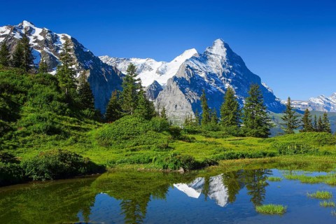 Eiger, Mönch, Bernese Oberland, Switzerland, Europe