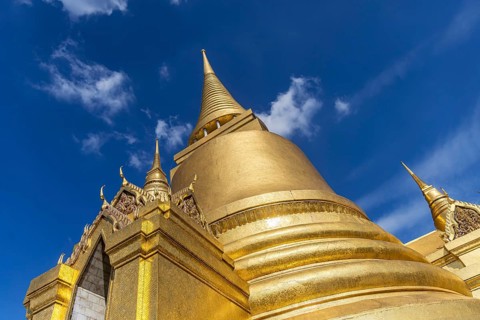 Wat Phra Kaeo, Temple of the Emerald Buddha. Bangkok, Thailand, Asia