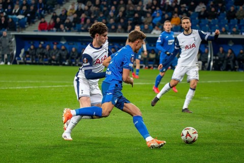 Football UEFA Europa League, 2024/25 season, matchday 7: TSG Hoffenheim v Tottenham Hotspur.