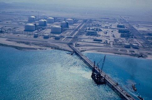 Oil industry in the Ras Tanura area, Saudi Arabia, 1979, Asia