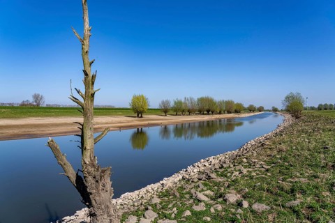 The Gierthausen oxbow lake near Schenkenschanz, Kleve, on the Lower Rhine, North Rhine-Westphalia,