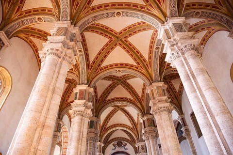 Pineza cathedral, Unesco world heritage site Historic village of Pienza Italy