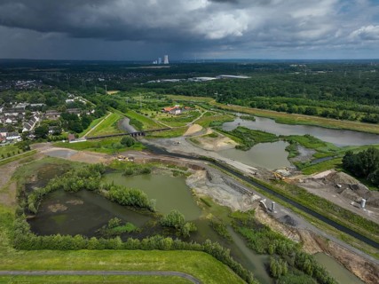 Dortmund / Castrop-Rauxel, North Rhine-Westphalia, Germany, river renaturalisation, renaturation of