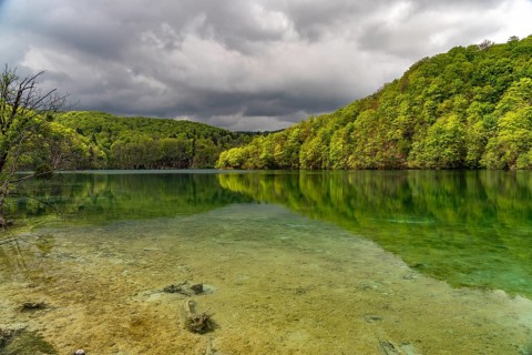 Lake in Plitvice Lakes National Park, Croatia, Europe