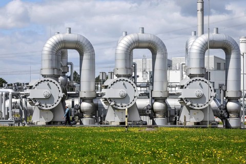 Werne, North Rhine-Westphalia, Germany, compressor station for natural gas and, in future, hydrogen