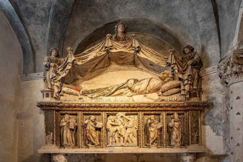 Altar of St Anastasius in the interior of the Cathedral of St Domnius in Split, Croatia, Europe