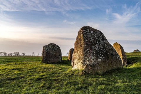 The Nobbin megalithic tomb, Putgarten, Ruegen Island, Mecklenburg-Western Pomerania, Germany,