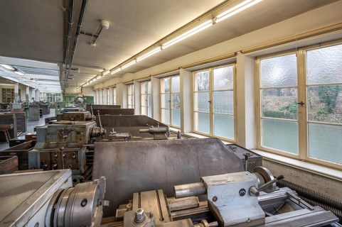Production hall for engine valves, formerly Dietz & Pfriem valve factory, today Industrial Museum