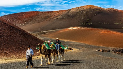 2016, Timanfaya National Park, Lanzarote, Fire Mountains of Timanfaya National Park, Montanas del