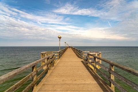 The pier in Graal-Müritz, Mecklenburg-Western Pomerania, Germany, Europe