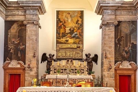 Altar of the Church of St Simeon in Zadar, Croatia, Europe