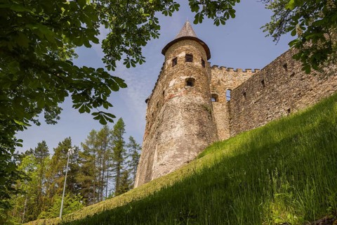 Lubovna Castle, built at the end of the 13th century. Station 6and 7, Western Renaissance bastion
