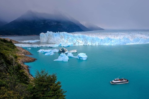 El Calafate, Patagonia, Argentina, Perito Moreno Glacier in Los Glaciares National Park. The Perito